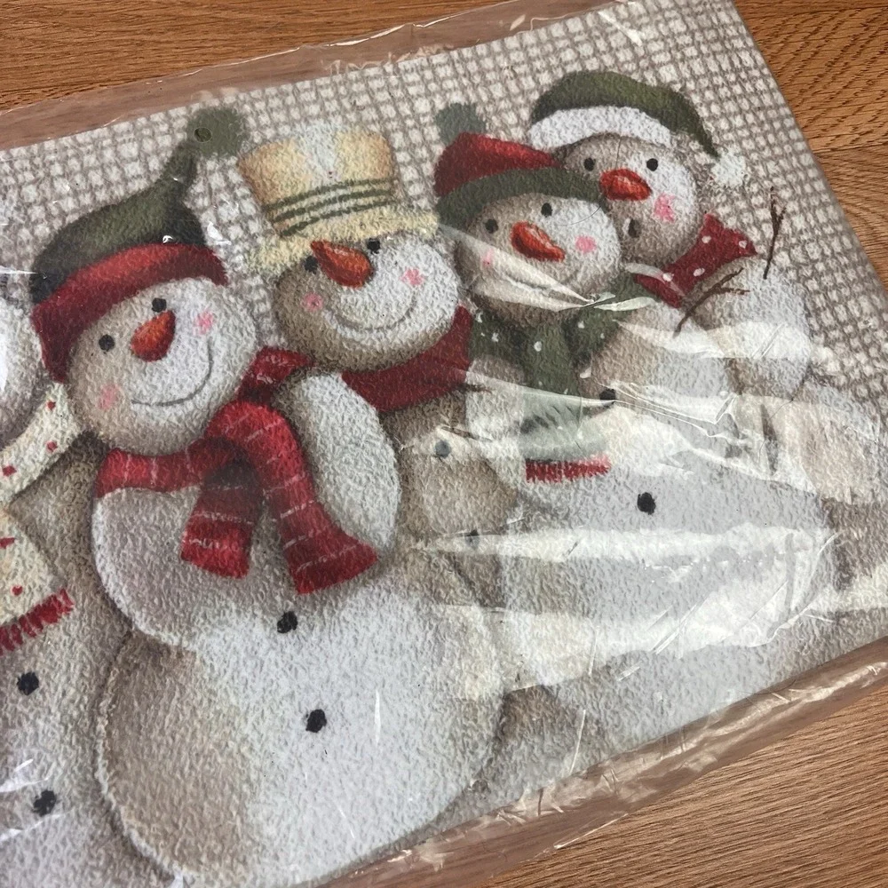 Evergreen Sassafras Switch Mat‎ Snowman Snow Friends Winter NEW